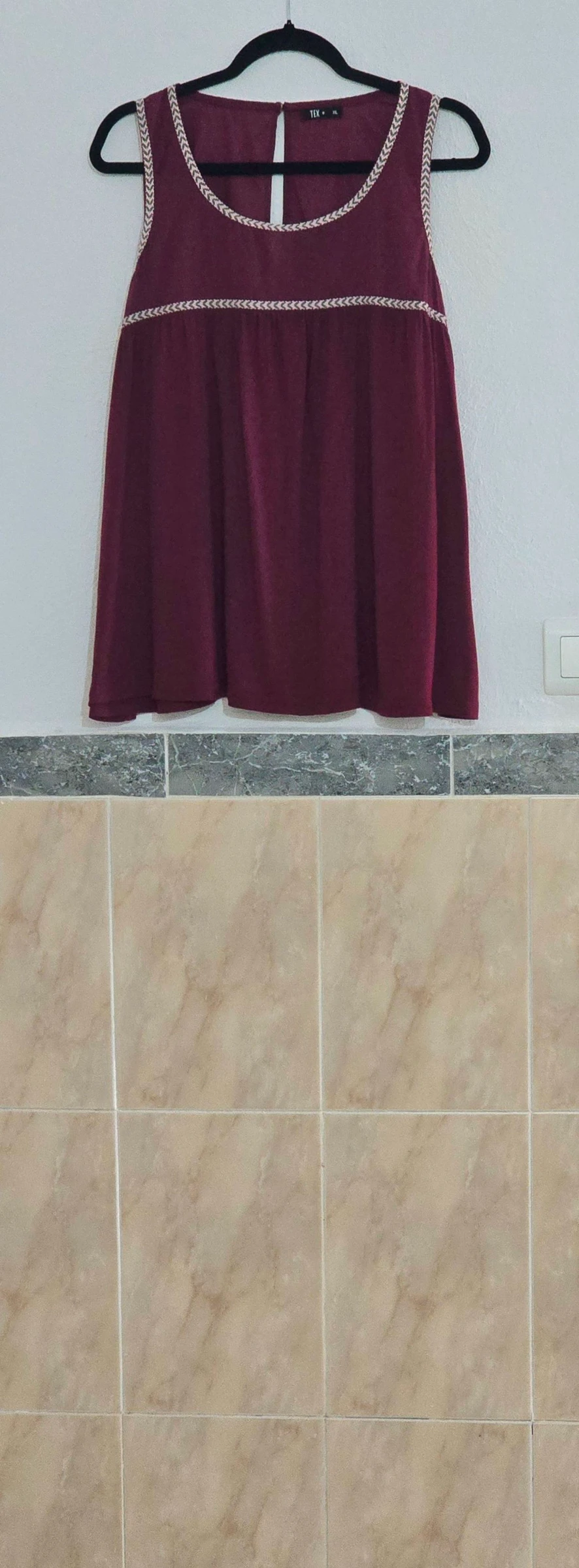 Blusa color burdeos talla XL